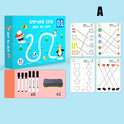 Stroke Line Dot to Dot Work Book With Pens & Eraser Level 1 64 Pages (Deal)