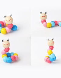 Whimsical Wooden Caterpillar Puzzle- A Playful Twist On Learning Fun
