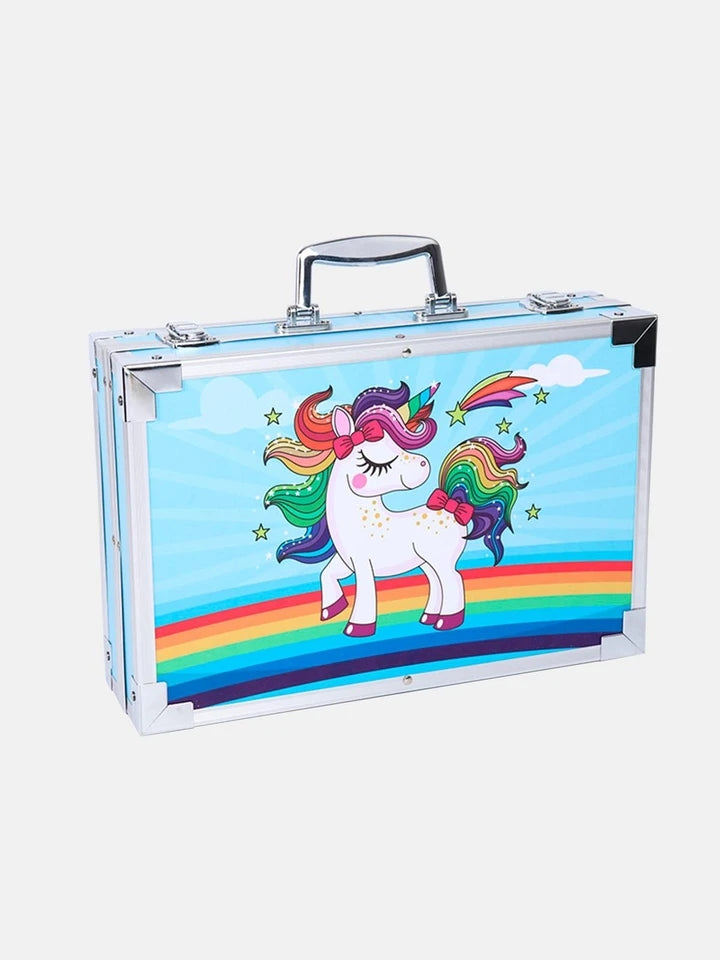 Create Anywhere- Unicorn Foldable Art Set In Sleek Aluminum Box