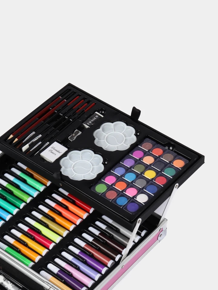 Create Anywhere- Unicorn Foldable Art Set In Sleek Aluminum Box