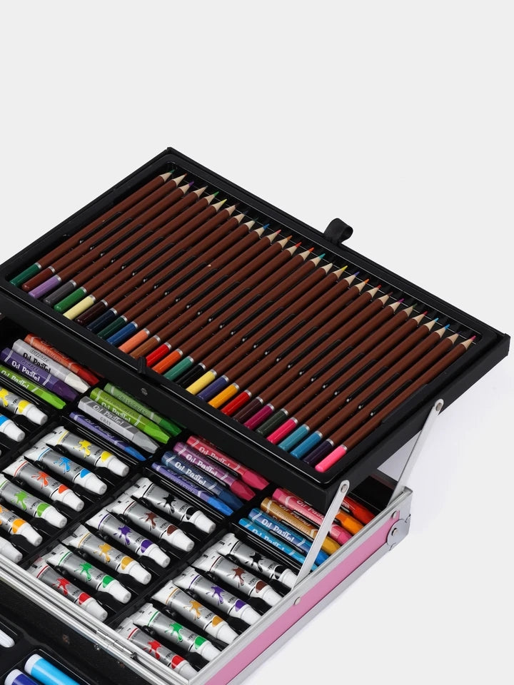 Create Anywhere- Unicorn Foldable Art Set In Sleek Aluminum Box