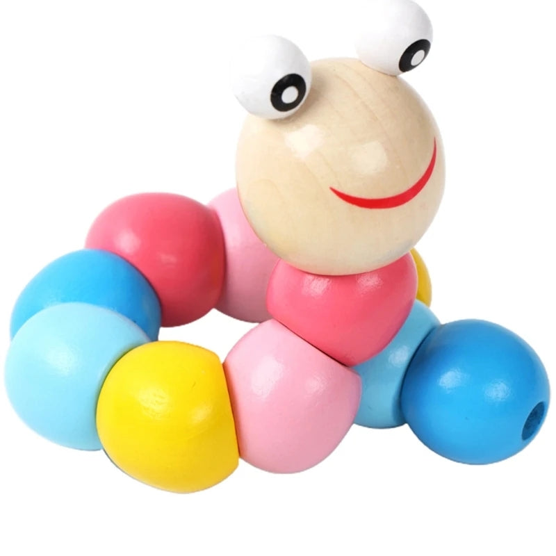 Whimsical Wooden Caterpillar Puzzle- A Playful Twist On Learning Fun