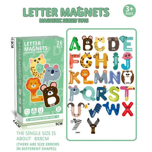 Magnetic Uppercase Letters Educational Tools - 26 Pcs