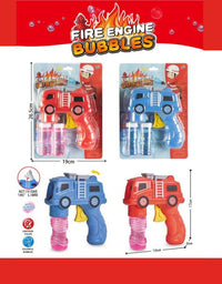 Fire Engine Bubble Gun Toy With Light And Sound
