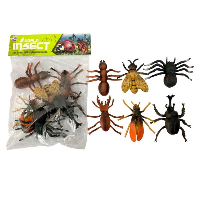 6Pcs Realistic Insects Figures Toys