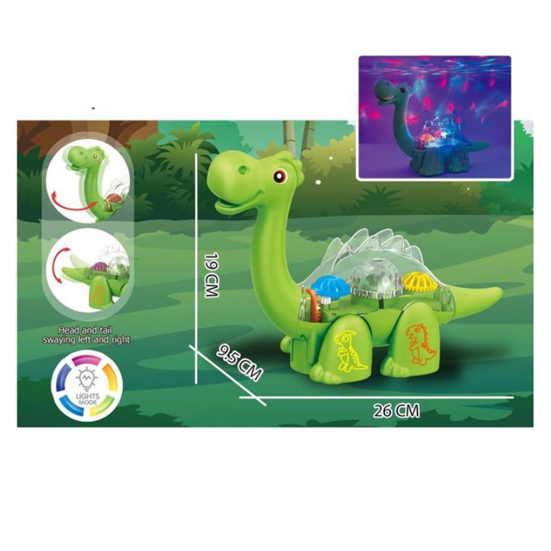 Battery Operated Cartoon Animal Toy With Light And Music