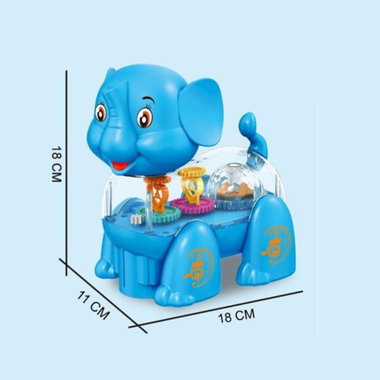 Battery Operated Cartoon Animal Toy With Light And Music