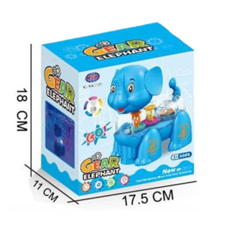 Battery Operated Cartoon Animal Toy With Light And Music