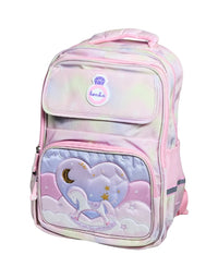 Honka Children's Horse School Bag Waterproof Lightweight Backpack - 16 Inches (2282) (Pink)
