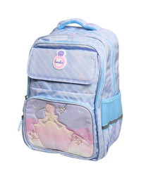 Honka Princess School Bag Waterproof Lightweight Backpack For Girls - 16 Inches (2282) (Blue)
