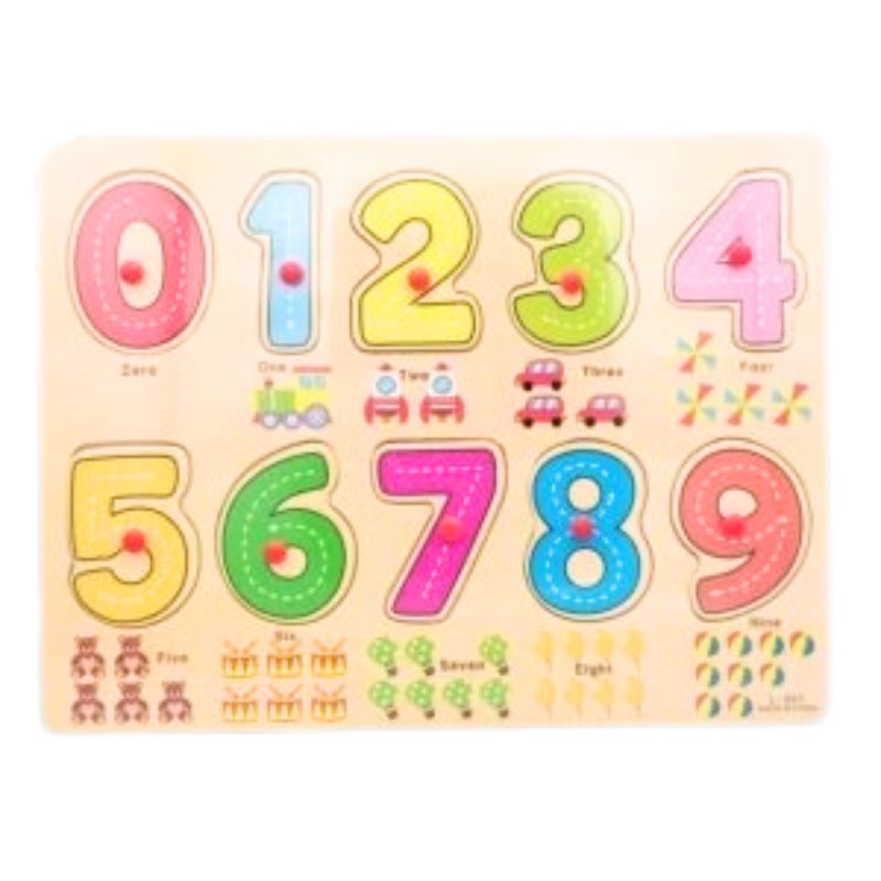 Wooden Numbers Puzzle Board – Fun & Educational Learning for Kids