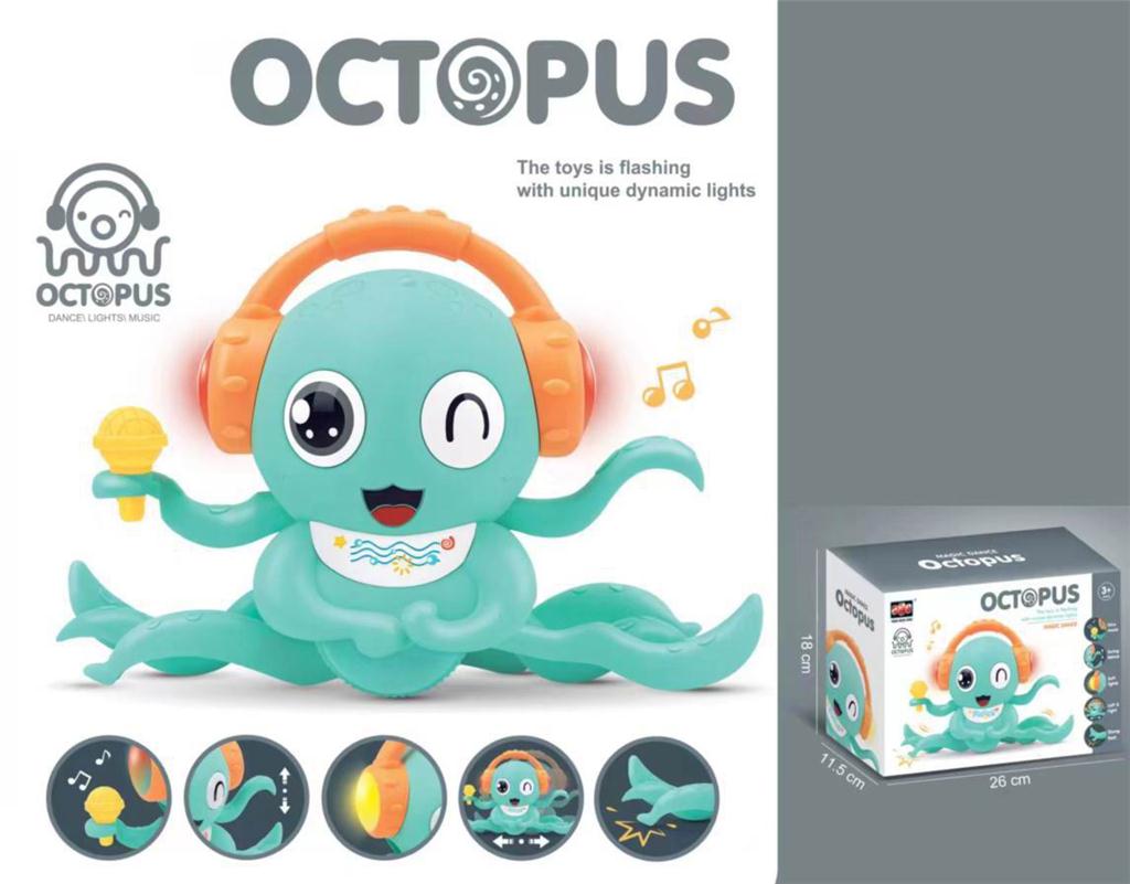 Dancing Octopus Toy With Unique Dynamic Light And Music