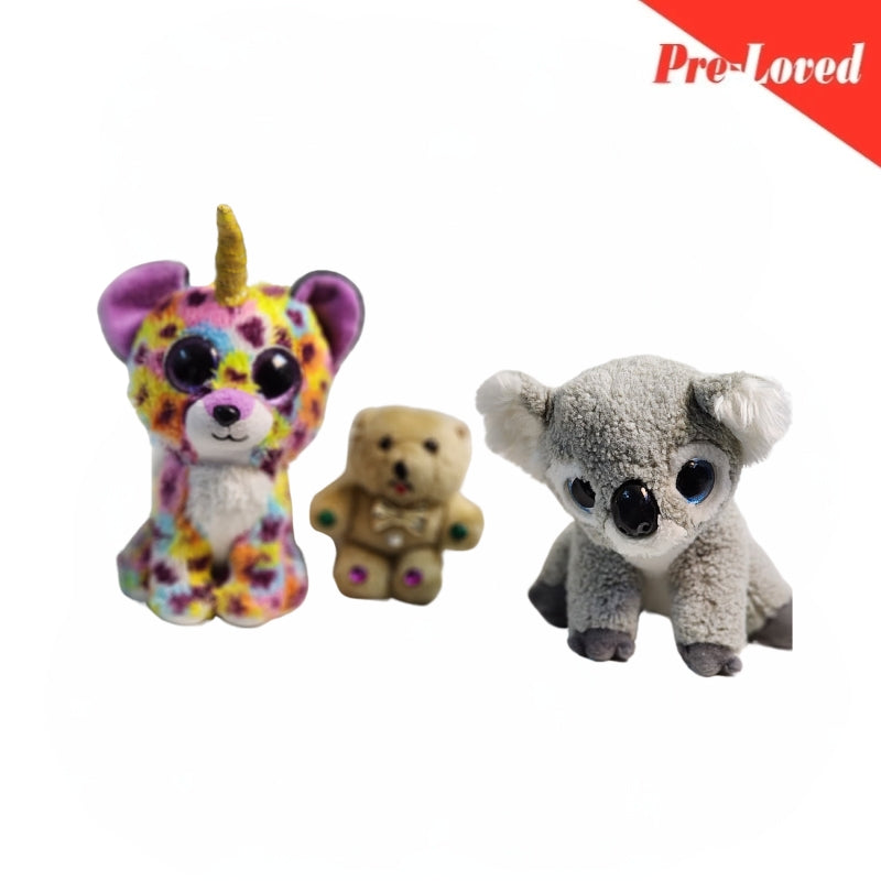 Koals/Bear/Unicorn Extra Soft Plush Toy Pack of 3 Premium Pre-loved