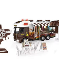 2.4G Remote Control Travel RV Truck Toy With Unique Sounds and Lights For Kids
