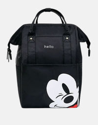 Hello Mickey Mouse Maternity Diaper Backpack - Black
