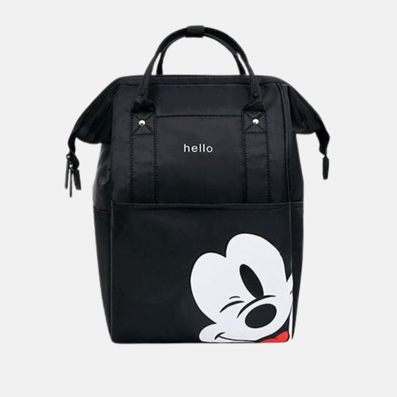 Hello Mickey Mouse Maternity Diaper Backpack - Black