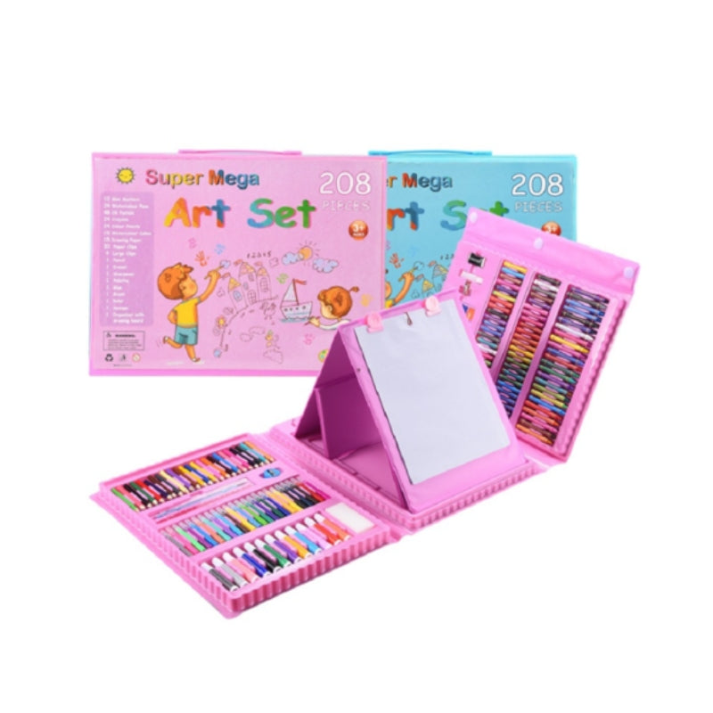 Portable Drawing Painting Art Set For Kids (208 Pcs)