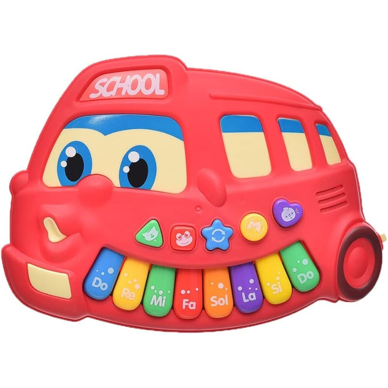 Electric Musical Bus Piano Toy For Kids (1 Pcs) Assorted