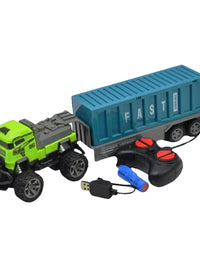 Remote Control Dump Truck With Lights Toy For Kids
