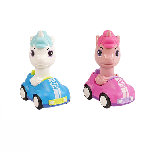 Cute Unicorn Press And Go Car Toy For Kids (1 Pcs)