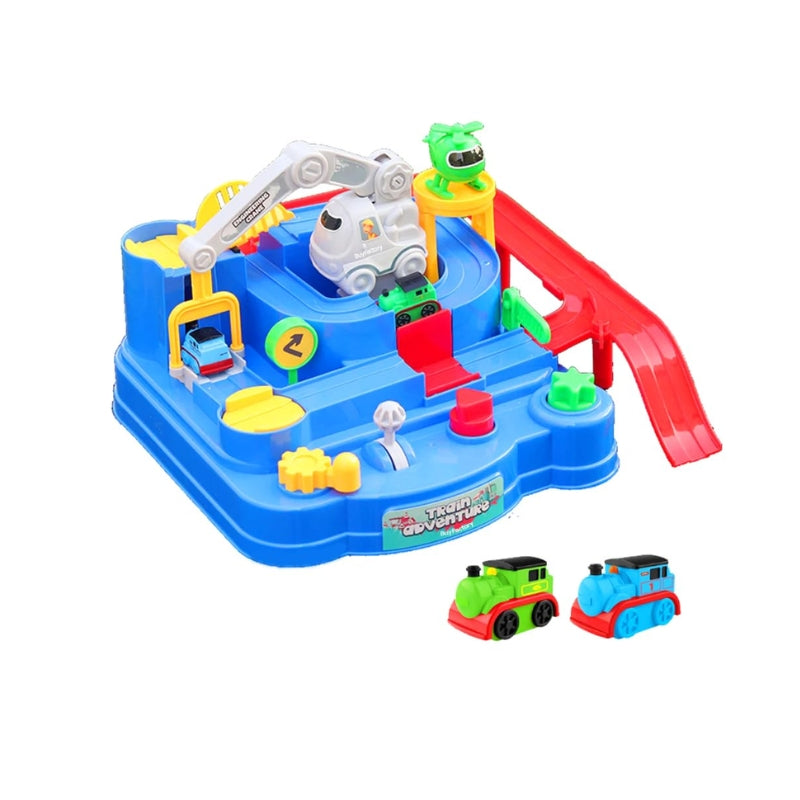 Adventure Engineering Truck With Train Set Toy For Kids