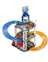 Adventure Double Lane Urban Parking Lot Trackset For Kids
