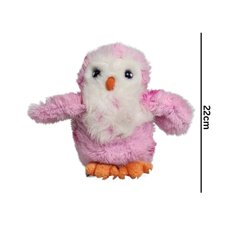 Cute Pink Owl Stuff Toy 22Cm Premium Pre-loved