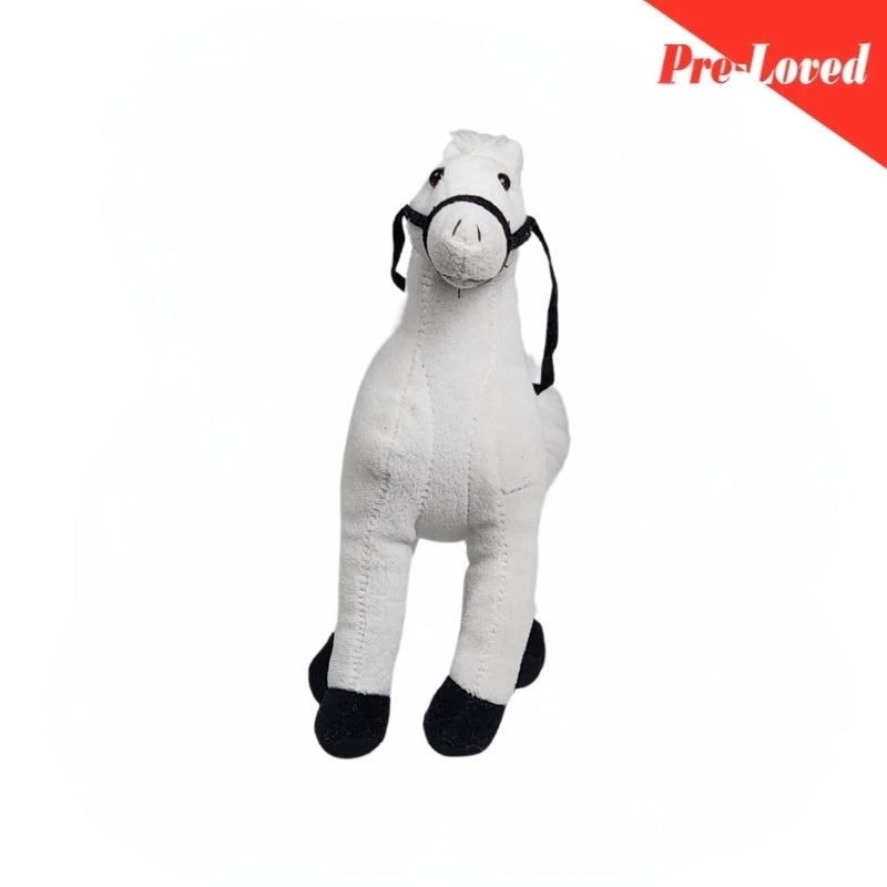 Cute White Horse Stuff Toy 18Cm Premium Pre-loved