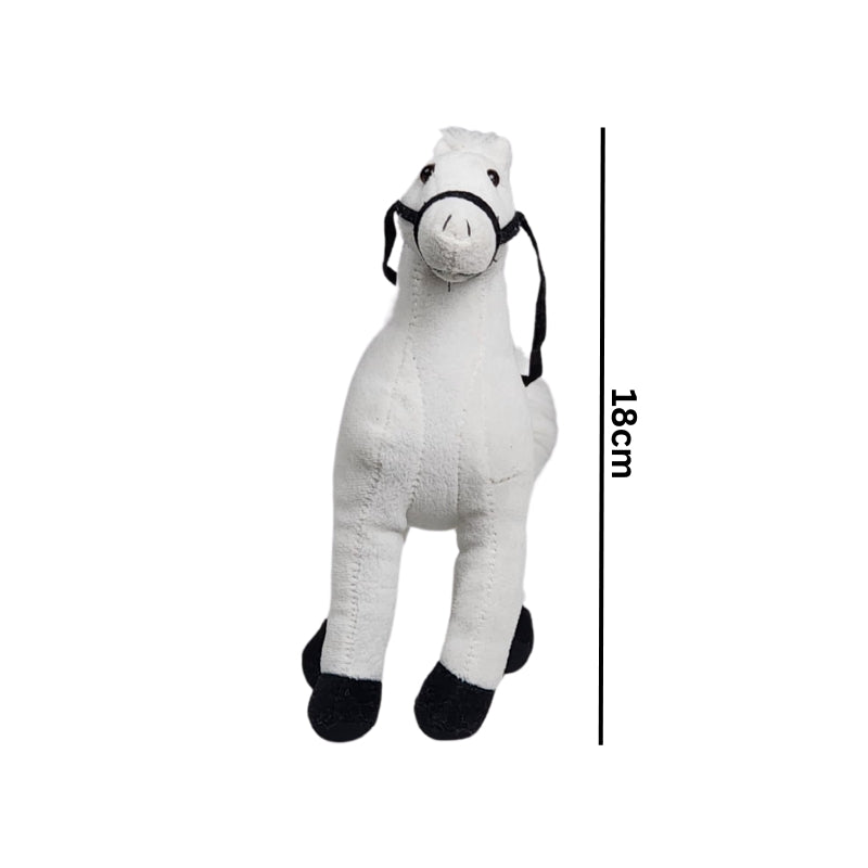 Cute White Horse  Stuff Toy 18Cm Premium Pre-loved