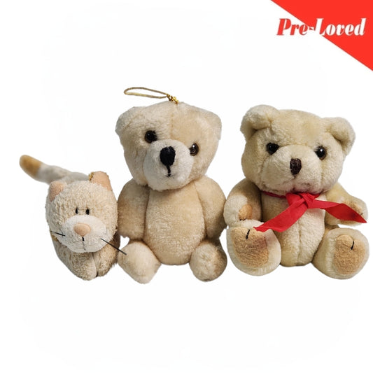 Teady/Cat/Bear Extra Soft Plush Toy Pack of 3 Premium Pre-loved