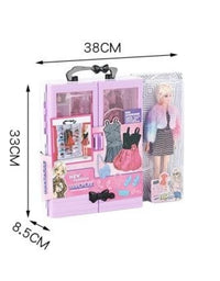 Fashion Doll Wardrobe Playset For Kids
