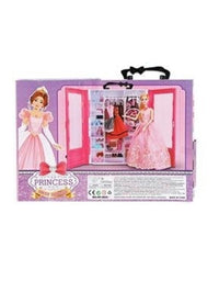 Movable Doll With Wardrobe Playset For Kids
