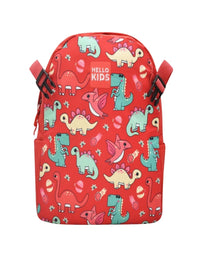 Children's Dinosaur Lightweight Backpack With Pencil Bag Included - Red (27*33*13 cm)
