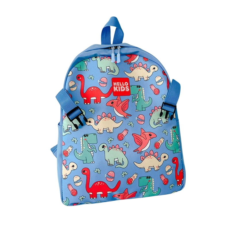 Children's Dinosaur Lightweight Backpack With Pencil Bag Included - Blue (27*33*13 cm)