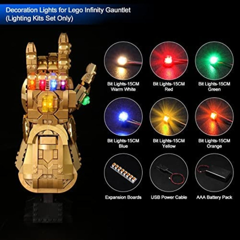 Lego Thanos Gauntlet Hand Building Blocks Toy For Kids (592 Pcs)