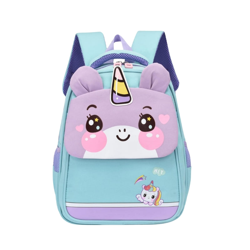 3D Unicorn School Bag Waterproof Lightweight Backpack - Pink