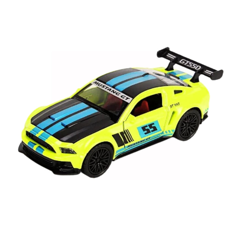 Diecast Mustang GT550 Model Toy Car Collection, Alloy Car Model Fast And Furious Pull Back Collectible Racing Track Drift Car Models, Doors Can Be Opened (1pcs)