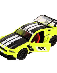 Diecast Mustang GT550 Model Toy Car Collection, Alloy Car Model Fast And Furious Pull Back Collectible Racing Track Drift Car Models, Doors Can Be Opened (1pcs)
