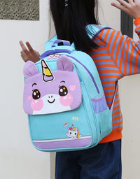 3D Unicorn School Bag Waterproof Lightweight Backpack - Pink
