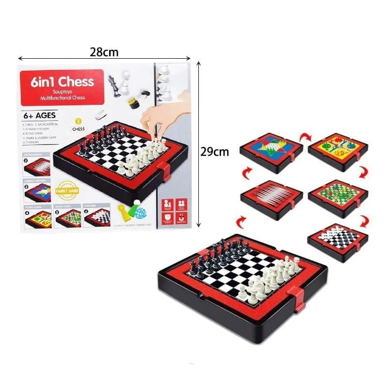 6 in 1 Chess Board Games For Kids (S4404)