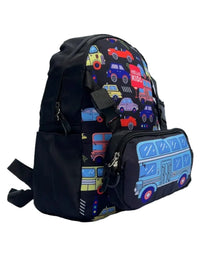 Children's backpack Hello Kids Pencil Bag Included - Black (27*33*13 cm)
