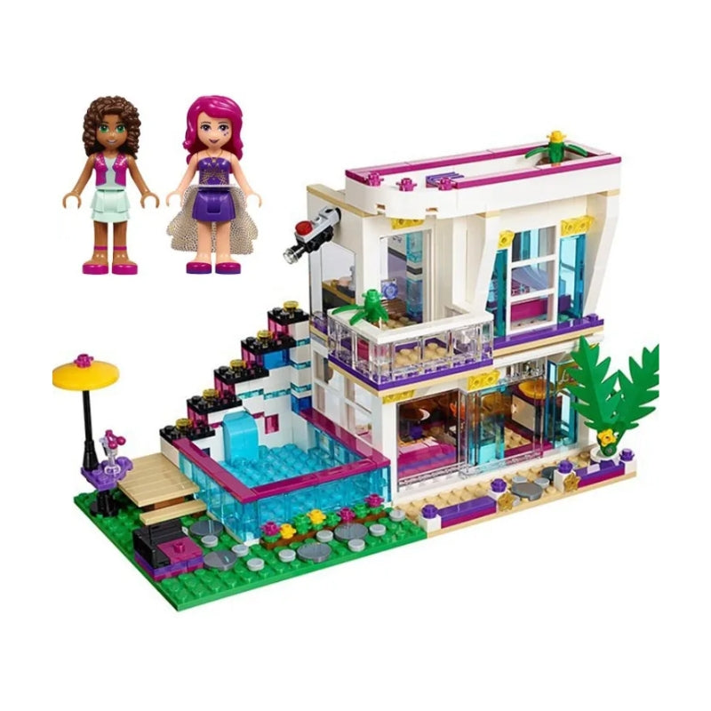 Jiego Lepin Girls Club Livi’s Pop Star House Building Blocks Toy For Kids (598 Pcs)