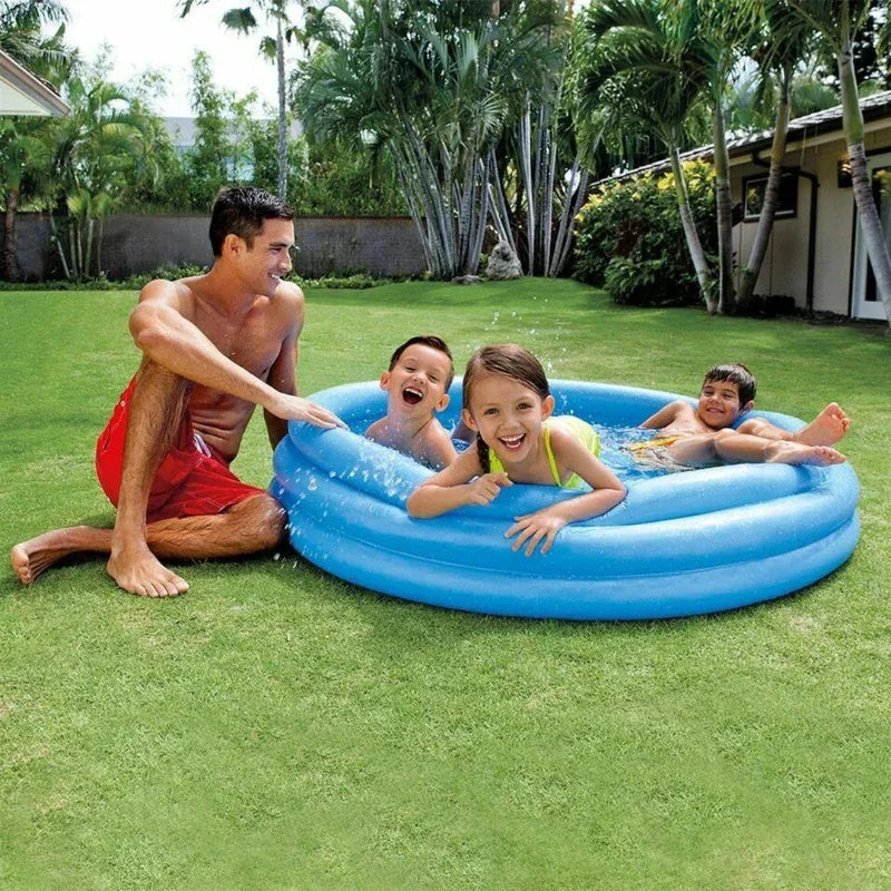 Kiddie Pool Three Ring Inflatable Pool Intex Inflatable 3-ring