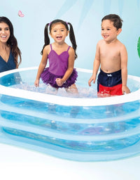 Intex Inflatable 3-ring Swimming Pool For Kids (64x42x18IN)
