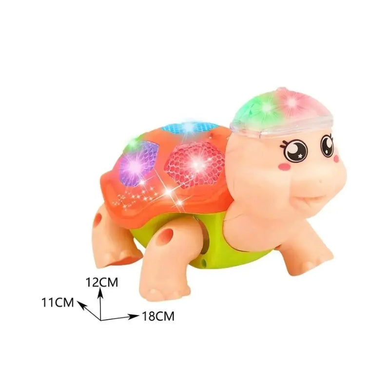 Crawling Turtle With LED Flashing Light Toy For Kids (707-3)