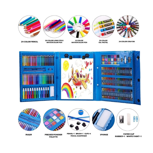 Portable Drawing Painting Art Set For Kids (208 Pcs)