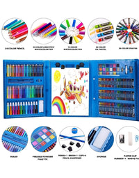 Portable Drawing Painting Art Set For Kids (208 Pcs)
