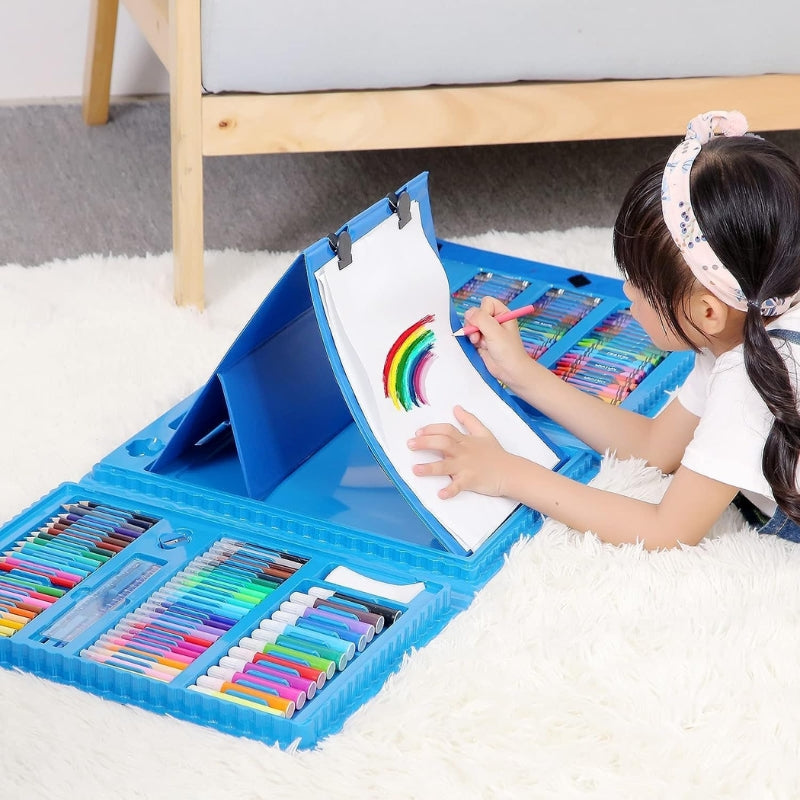 Portable Drawing Painting Art Set For Kids (208 Pcs)