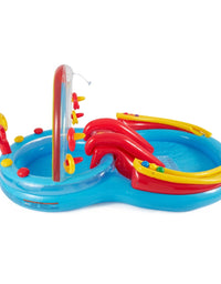 Intex Inflatable Rainbow Ring Play Center Pool For Kids (117X76X53)
