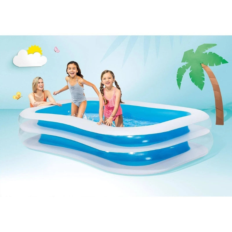 Intex Inflatable Swimming Pool For Kids (103x69x22IN)